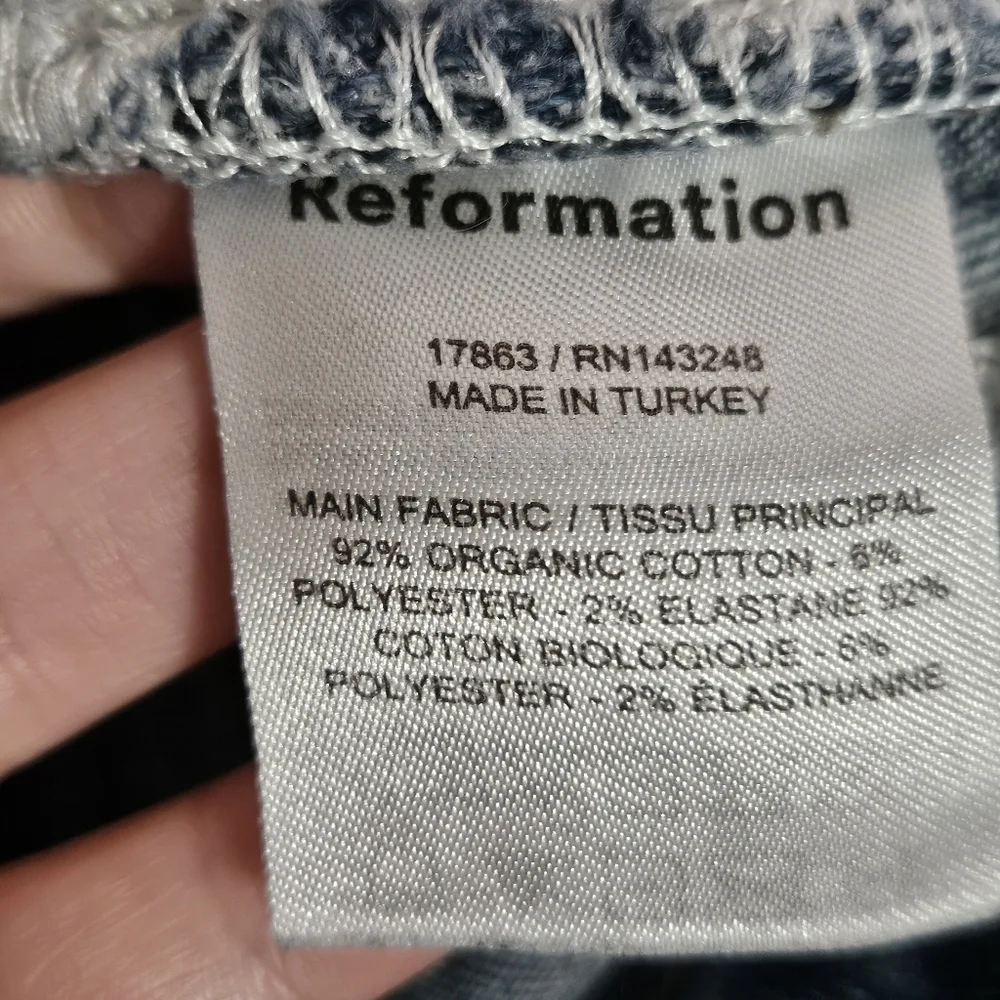 Reformation  high rise skinny jeans size 27